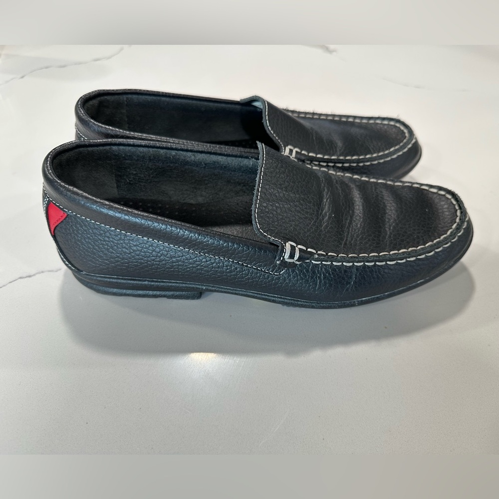 Foot Joy Mens Loafers Club Casuals Black Leather Golf Driving Shoes Sz 8.5 79072